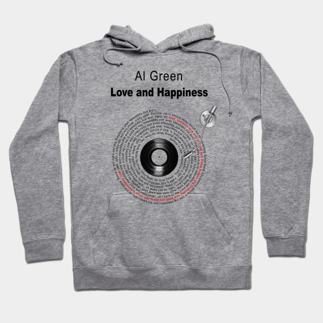 LOVE AND HAPPINESS LYRICS ILUSTRATIONS Hoodie by Vansa Design